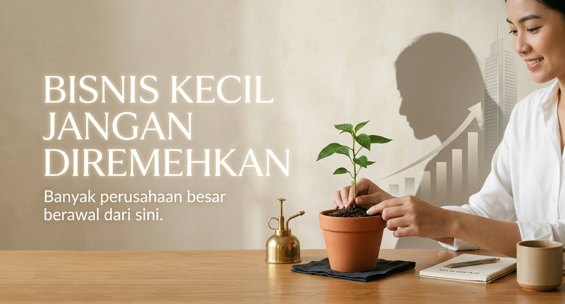 Bisnis Kecil Jangan Diremehkan, Banyak Perusahaan Besar Berawal dari Sini